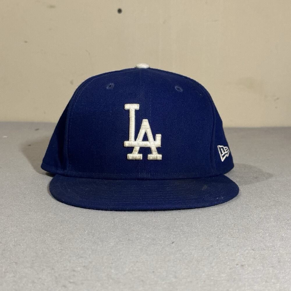 New Era Los Angeles Dodgers 59fifty Official On Field Hat Size 7 MLB Blue